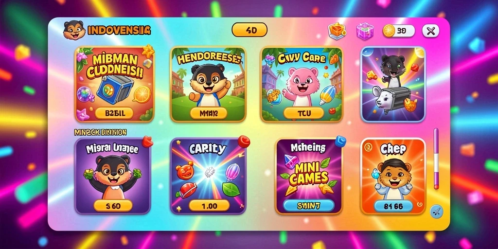 Tangkapan layar memperlihatkan komunitas dan fitur sosial dalam game.