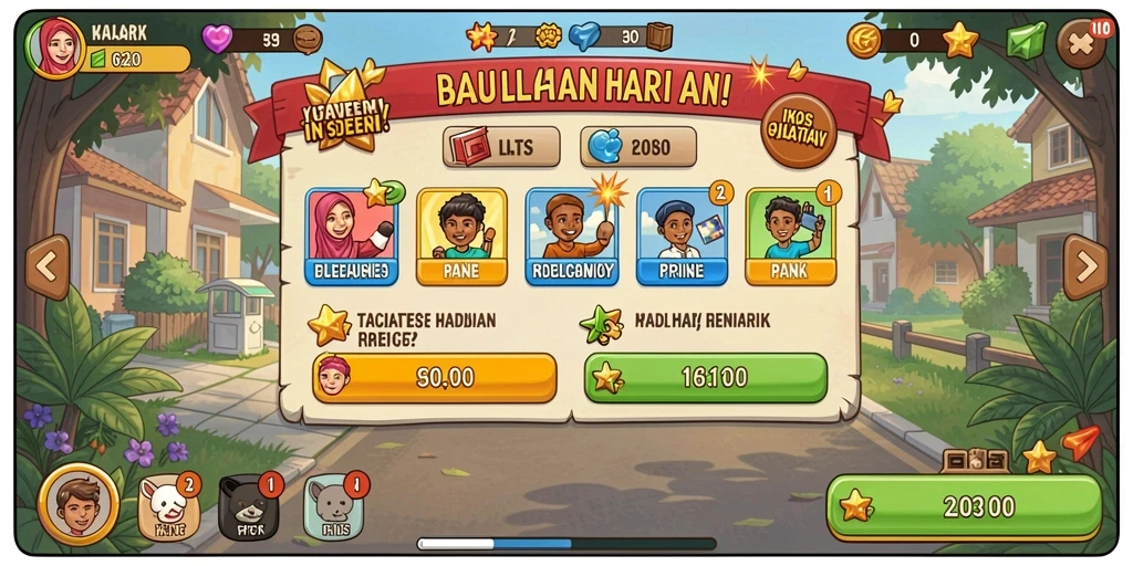 Mode kompetisi yang seru melawan pemain lain.